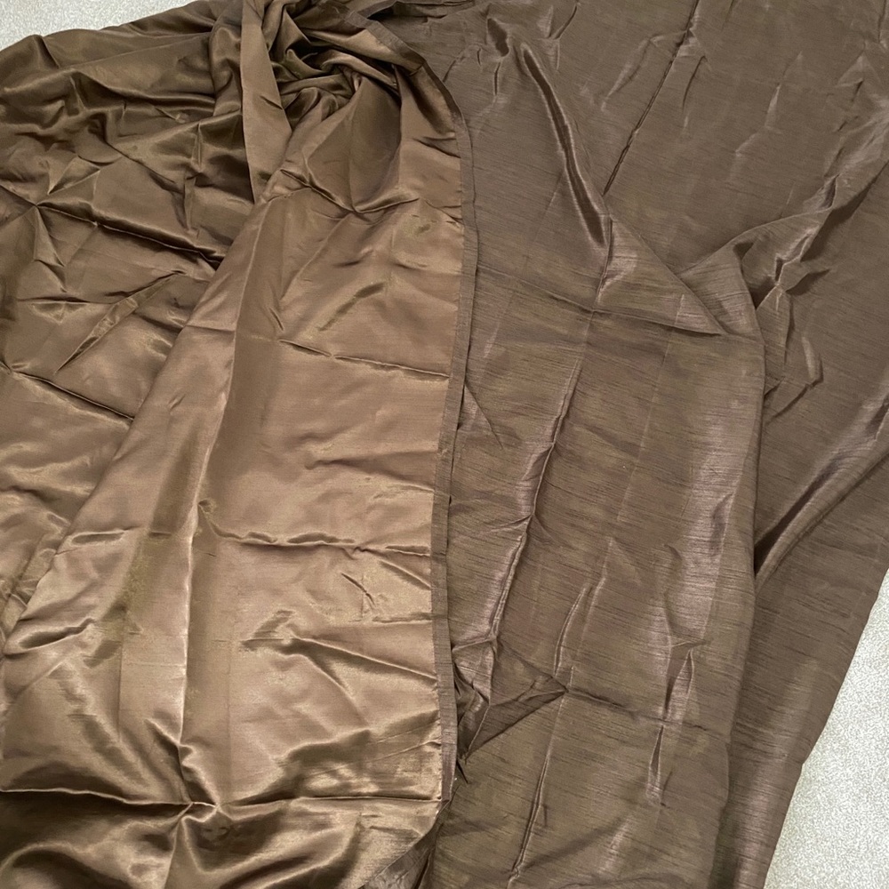 84” chocolate drapes